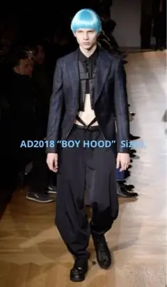 コムデギャルソンオムプリュス AD2019 フェイクレザー 寅壱パンツ COMME des GARCONS HOMME PLUS - コムデギャルソン オムプリュス