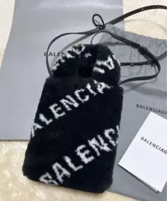 BALENCIAGA 2WAYショルダー エブリデイ フェイクファー