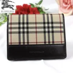 ✨超美品✨ BURBERRY バーバリー 二つ折り財布 ノバチェック