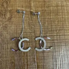 CCロゴクリスタルピアス