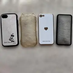ミニーマウスデザイン iPhoneケース 4点セット