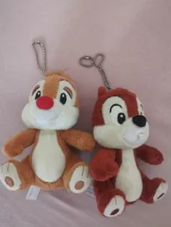 チップとデール ぬいぐるみバッジ ディズニー