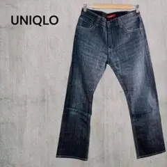 【ユニクロ】メンズプレミアムデニムパンツ　ズボン　ジーパン　34インチ　シンプル