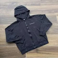 Calvin Klein Jeans フルジップフーディ 黒　Ｍ