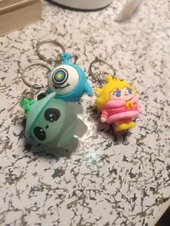 モンスター・インク&マリオ キーホルダー3個セット