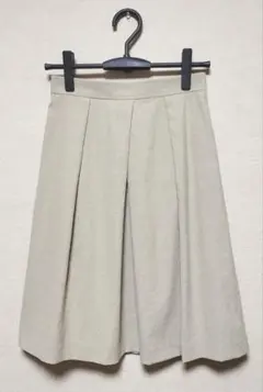 未使用　MACKINTOSH PHILOSOPHY　膝丈タックスカート　36