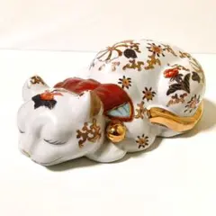 伊万里焼 眠り猫 扇柄 手描き 伊万里焼 眠り猫 扇柄 手描き - メルカリ
