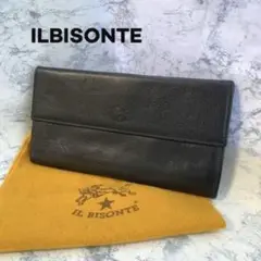 【極美品✨】ILBISONTE イルビゾンテ 長財布 ブラック レザー