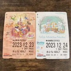 ディズニーリゾートライン フリー切符 2023年12.23日24日