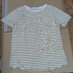 レナウン　SIMPLE LIFE ストライプ 半袖ＴシャツMサイズ