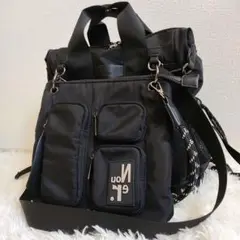 美品✨ヌエール ポケットデザインマルチWAYバックパック ブラック