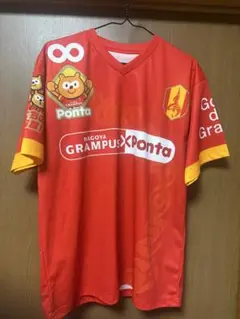 名古屋グランパス 応援ジャージ 赤 Tシャツ ポンタ