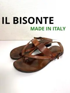 IL BISONTE イルビゾンテ レザー サンダル 35
