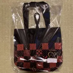 市松小紋 手提げバック 小