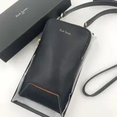 未使用品✨ ポールスミス ショルダーバッグ スマホ ブライトストライプ レザー