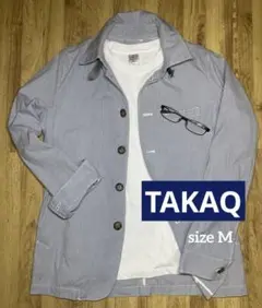 タカキュー　Taka-Q　ジャケット　ブルゾン　シアサッカー　コットン