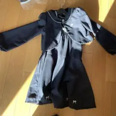 pom ponette 黒 フォーマルワンピース 長袖　130cm