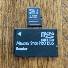 メモリースティックPRO Duo & マイクロSD16GB