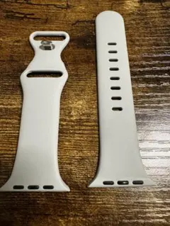 【新品・未使用】Apple Watch スポーツシリコンバンド　ライトグレー
