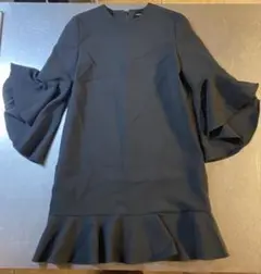 YOKO CHAN BLACK フレアスリーブ ワンピース　36サイズ