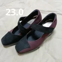 BeauFort パンプス 23.0 EEE 日本製　秋色