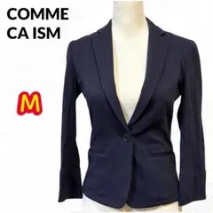COMME CA ISM テーラードジャケット フレア袖 ネイビー M