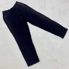 UNIQLO スウェットパンツ 黒 ドローコード リラックスフィット シンプル