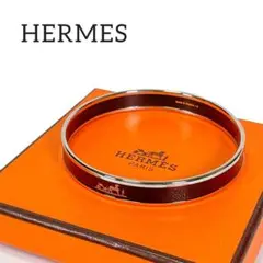 HERMES ブレスレット エマイユ PM バングル メタル ブラック