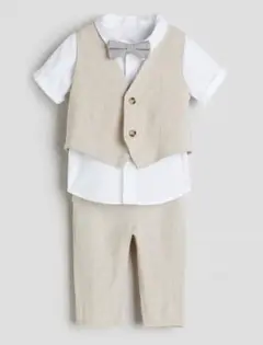 H&M リネンブレンド3アイテムセット100cm