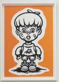 コムロタカヒロ シルクスクリーン作品 「Eternal youth boy」
