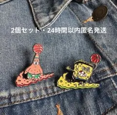 スポンジボブ ピンバッジ パトリック NIKE コラボ　2個セット　即発送