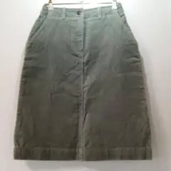 EDDIE BAUER　タイトスカート　レディース　うぐいす色　ｓ-1180