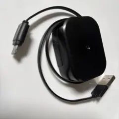 【新品】iPhone ライトニング充電器ケーブル 巻取り　収納0.7m USB
