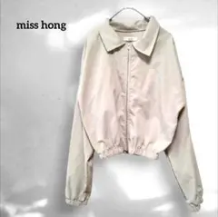【miss hong】ミスホン　韓国ブランド　ベージュ ジャケット　ブルゾン