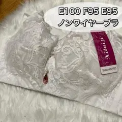 大きいサイズ フルカップブラジャー ホワイト 白 E100 E95 F95