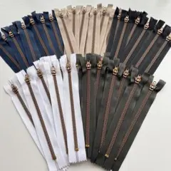 C116【50本セット③】ファスナー18cm/5色（各10本ずつ）