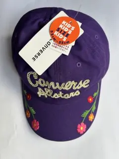Converse キッズキャップ 紫 53cm〜55cm