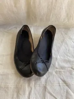 ラムレザー フラットシューズ 23.5