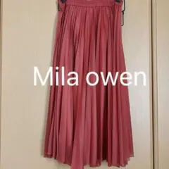 Mila owen アシメプリーツスカート ほぼ未使用品
