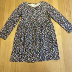 H&M 花柄長袖ワンピース 110/116