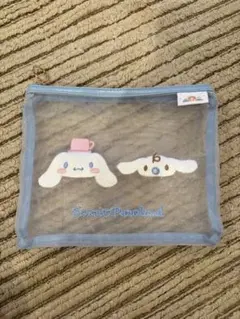 【サンリオピューロランド】シナモロール みるく おともだちメッシュポーチ