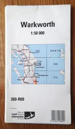 5万分の１地図　Warkworth