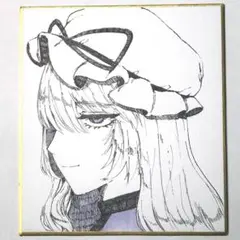 東方project 八雲紫 手描き イラスト 色紙