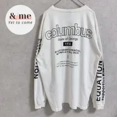 BEAUMERE ボーメール　長袖カットソー　ロンT バック両袖プリント　刺繍