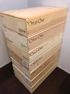 【OPUS ONE】ワイン木箱（空箱）6本用　※価格は3箱分
