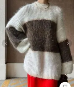 完売品‼️❤️AMERI❤️UND MOHAIR BICOLOR LOOSE KNIT