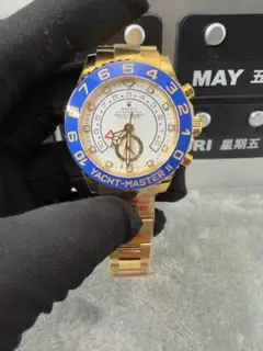 Rolex Yacht-Master II ゴールド/青