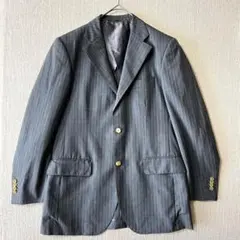 THE SUIT COMOANY/グレー ストライプ テーラードジャケッ175