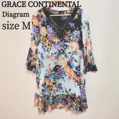 Diagram GRACE CONTINENTAL ビジュー付シルクブラウス