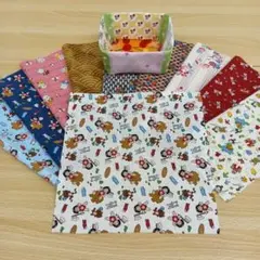 ★A723★ カットクロス/プリント生地/国産/25cm×25cm/10点